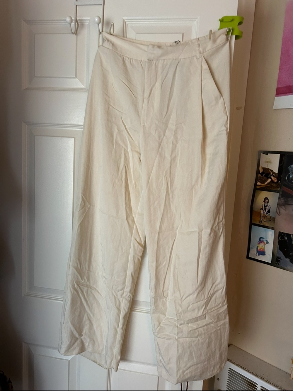 Zara Off-White Trousers